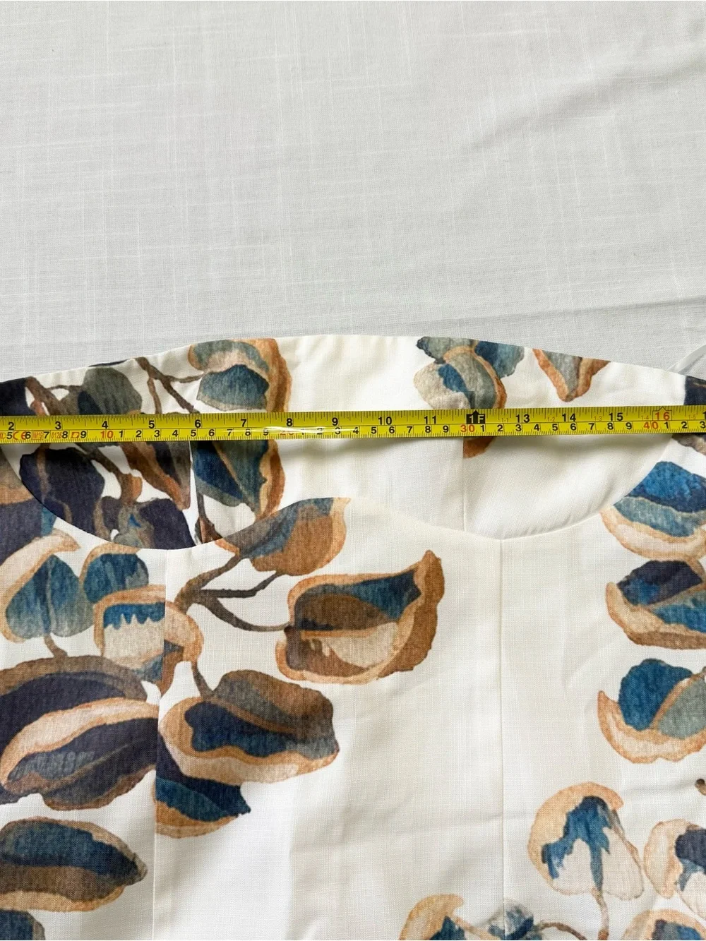 COMMENSE White Floral Print Strapless Dress Size L - Picture 10 of 13